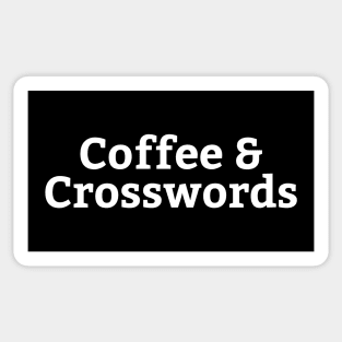 Coffee And Crosswords Sticker